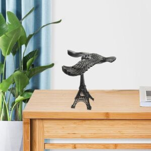 Antique Retro Silver Balancing Eagle Statue