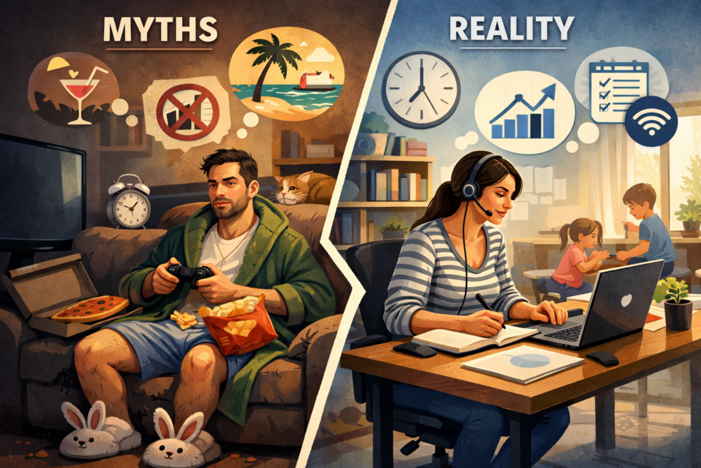 Remote Work Myths vs Reality short