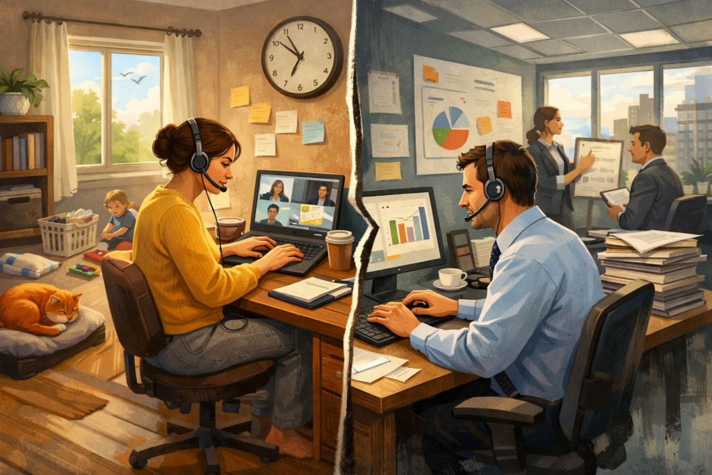 Remote Work Myths vs Reality Compare